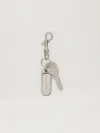Palm Angels Metallic Logo Plate Key Ring