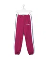 Palm Angels Metallic-threaded Track Pants In Red