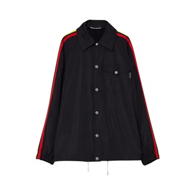 Pre-owned Palm Angels Miami Logo Coach Jacket 'black/multicolor'