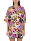 Palm Angels Miami Mix Print Shirt In Multicolor