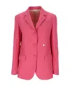 Palm Angels Miami Single-breasted Blazer In Red