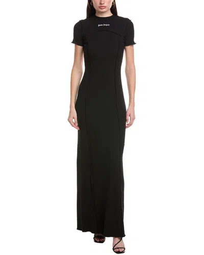 Palm Angels Midi Dress In Black