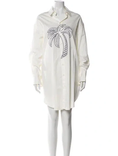 Pre-owned Palm Angels Midi Length Dress In Neutral