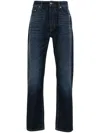 Palm Angels `midnight Monogram` 5-pocket Jeans In Blue
