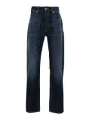Palm Angels `midnight Monogram` 5-pocket Jeans In Blue