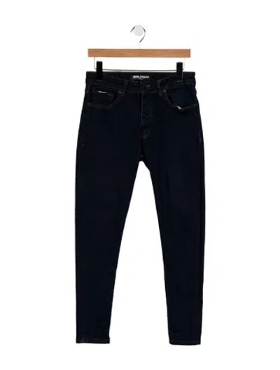 Pre-owned Palm Angels Mid-rise Skinny Leg Jeans In Blue