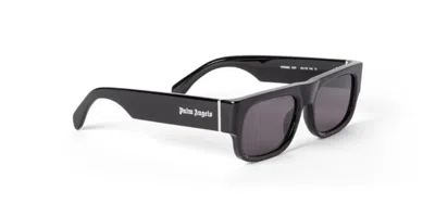Palm Angels Midway Grey Square Unisex Sunglasses Peri085 1007 53 In Black