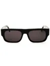 Palm Angels Midway Rectangle-frame Sunglasses In Black