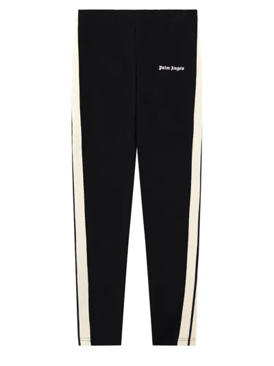 Palm Angels Milan Stitch Girl Leggings In Black
