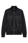 Palm Angels Milano Track Jacket In Black Black