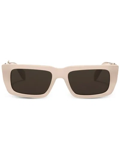 Palm Angels Milford Rectangular-frame Sunglasses In Neutrals