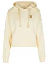Palm Angels White Bear In Mind Hoodie In Neutrals