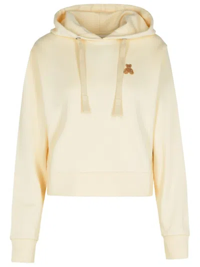 PALM ANGELS PALM ANGELS 'MINI BEAR' CREAM COTTON SWEATSHIRT