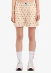 Palm Angels Mini Bear Print Shorts In Pink