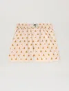 Palm Angels Mini Bear Print Shorts In 3c60 Soft Pink - Brown