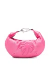 Palm Angels Mini Big Palm Logo-embossed Clutch Bag In Pink