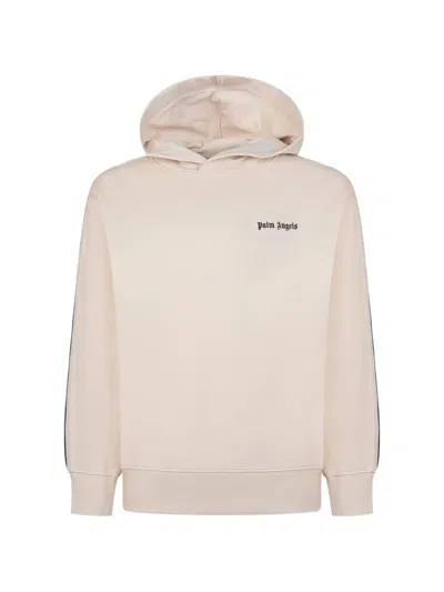 Palm Angels Mini Cozy Knit Pullover Sweatshirt For Boys In Neutral