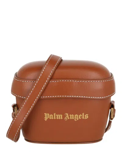 Palm Angels Mini Crossbody Bag In Brown