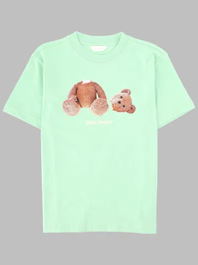 Palm Angels Mini Graphic T-shirt For Boys In Green