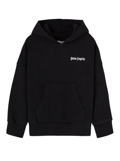 Palm Angels Mini Logo Sweatshirt In Black