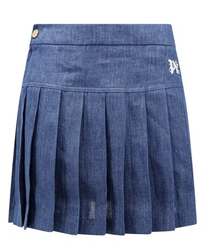 Palm Angels Skirt In Blue