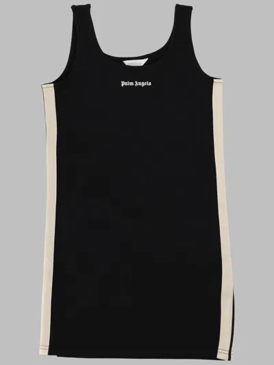 Palm Angels Pa New Track Dress Girl In Black
