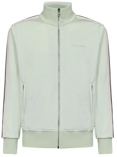 PALM ANGELS MINT-COLORED TECHNICAL FABRIC TRACK JACKET