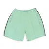 Palm Angels Mint Gd Track Shorts In Green