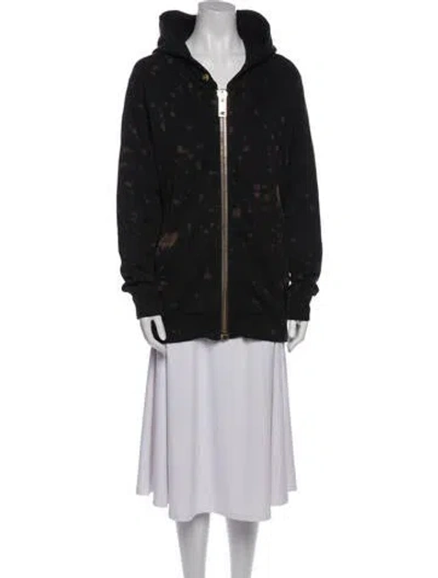 Pre-owned Palm Angels Mock Neck Long Sleeve Sweatshirt In Blue