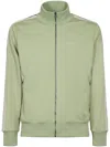 Palm Angels Modern High Collar Jacket In Green
