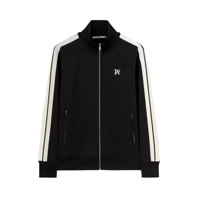Pre-owned Palm Angels Monogram Classic Track Jacket 'black/off White'