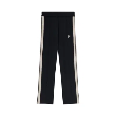 Pre-owned Palm Angels Monogram Classic Track Pants 'black/off White'