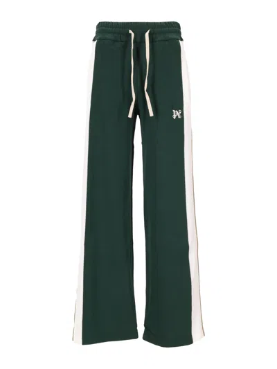 Palm Angels Monogram Colorblock Sweatpant Dark Green