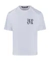 Palm Angels Monogram Cotton T-shirt In White