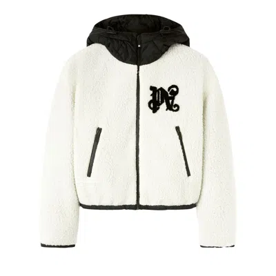 Pre-owned Palm Angels Monogram Cozy Ski Jacket 'white/black' | Women's Size Xs