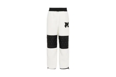 Pre-owned Palm Angels Monogram Cozy Ski Pant White