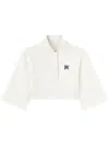 Palm Angels Polo Shirt With Monogram  Logo In White