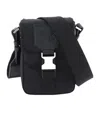 Palm Angels Monogram Debossed Mini Crossbody Bag In Black