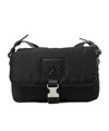 Palm Angels Monogram-debossed Shoulder Bag In Black