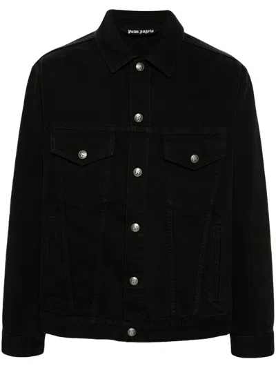 PALM ANGELS MONOGRAM DENIM JACKET
