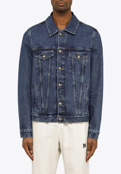 PALM ANGELS MONOGRAM DENIM JACKET