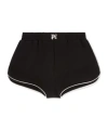 Palm Angels Monogram Embroidered Boxer Shorts In Black
