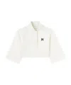 Palm Angels Polo Shirt With Monogram  Logo In White