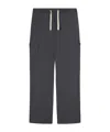Palm Angels Monogram Embroidered Drawstring Pants In Black