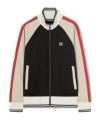 Palm Angels Monogram Embroidered High Neck Track Jacket In Black
