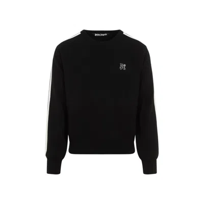Palm Angels Black Round Neck Pullover
