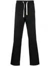 Palm Angels Wide-legged Travel Pants For Comfortable In Black