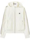 Palm Angels Monogram Nylon Track Jacket In Weiss