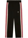 Palm Angels Monogram-embroidered Track Pants In Schwarz