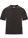 Palm Angels Monogram Fitted Tee In Black Black